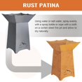 thumbnail image 6 of 24" Rustic Corten Steel Fire Pit with 27" Stand, Rust Patina Finish, Detachable Wood-Burning Fire Bowl for Outdoor, Patio Decor, 6 of 8