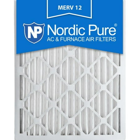 Nordic Pure 16x20x2 Merv 12 Pleated Ac Furnace Air Filters 16x20x2 3 Pack