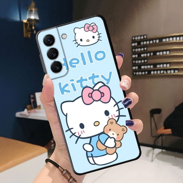 Sanrio-funda de silicona para móvil, carcasa de Hello Kitty para Samsung Galaxy S21 Plus S23 Ultra 5G S22 S20 FE S10 S10e S8 S9 S7 S20FE xuanjing unisex