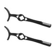 thumbnail image 2 of Miangastore False Eyelash Application Tweezers Black 2Pcs 4.3X1.1X0.2In, 2 of 8