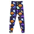 thumbnail image 5 of Enyan Halloween Boys Pajamas Toddler Cute Pumpkin/Ghost Pajamas Long Sleeve Loungewear Sleepwear Set Kids Halloween Pajamas Boys(8-9 Years), 5 of 7