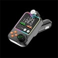 thumbnail image 4 of Car Bluetooth FM Transmitter, 5.0 Bluetooth, Wireless Handsfree Call, MP3 Player, 3.1A Fast Charging, Support USB Flash Disk, Colorful Breathing Light, 12-24V Voltage, 4 of 5
