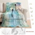 thumbnail image 5 of Turquoise Ombre Dragonfly Blanket Soft Cozy Warm Throw Blanket for Couch, Plush Fuzzy Flannel Fleece Blankets for Sofa, Abstract Modern Art Gradient Bed Blankets Lightweight Gifts for Women, 30"x40", 5 of 9