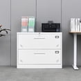 thumbnail image 5 of Lateral File Cabinet with 2 Drawer,Heavy Duty Locking Metal Lateral File Cabinet,35.43" L x 17.72" W x28.7 H, for Legal Letter Files,Disassemble, 5 of 7