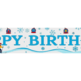 thumbnail image 3 of Snowy Theme Happy Birthday Banner with Skiers and Gondolas Backdrop Background Party Decorations for Birthday Party Photography Props Indoor Outdoor Celebrations, 3 of 7