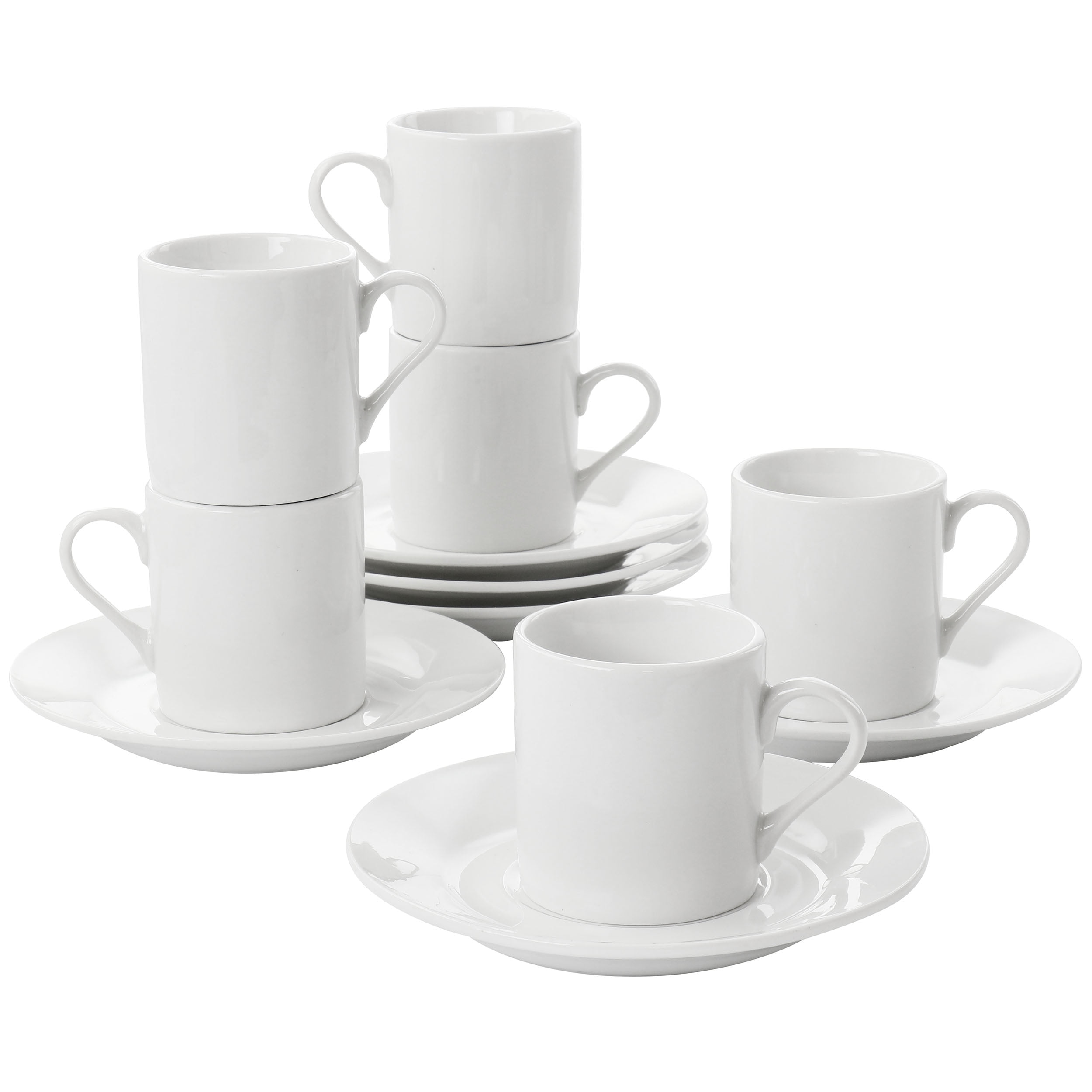 Hedume 6 Pack 5 OZ Espresso Cups with Saucers and Spoons, Stackable  Espresso Coffee Cup Set for Spec…See more Hedume 6 Pack 5 OZ Espresso Cups  with