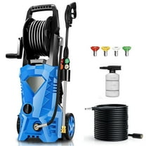 5000PSI Electric Pressure Washer 2025 2.8GPM High Power Washer with 4 Pressure Nozzle and Soap Bottle for Home, Car Washing, Fence Cleaning, Patio (Blue)