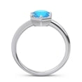 thumbnail image 4 of 2.00 Ct Stylish Round Shape Blue Topaz Gemstone Solitaire Engagement Ring for Ladies Solid 18K White Gold Size 8 by Diamond-Capitals, 4 of 8