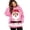 Pink, variant on Women Christmas Cat Cuddle Pouch Hoodie Pouch Hoodie, Warm Soft Kangaroo Pocket for Purr Pup, Puppy Carrier Sweatshirts Big Size Zip Front