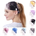 thumbnail image 2 of Coofit Sports Headband Creative Sweat-absorbent Elastic Turban Headband Button Headband, 2 of 7
