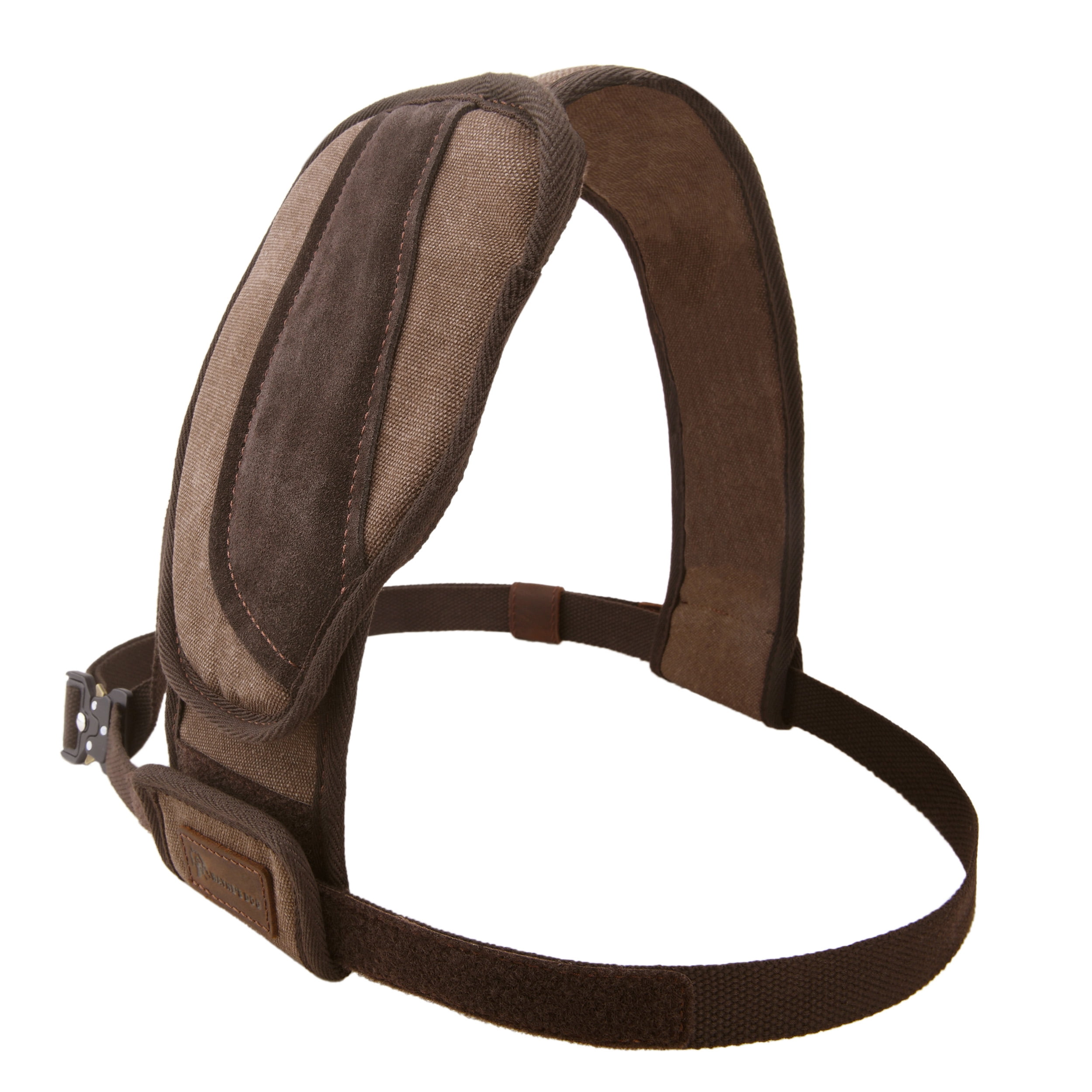 Vintage Canvas Leather Shooting Left Shoulder Recoil Pad , Shoulder Shield Protection for Left Chest