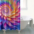 thumbnail image 4 of Colorful Tie Dye Spiral - Floral Pattern Shower Curtain 72"x84" ,Bathroom Decorative Shower Curtains Set with 12 Hooks,Modern Waterproof Washable Shower Curtain, 4 of 6