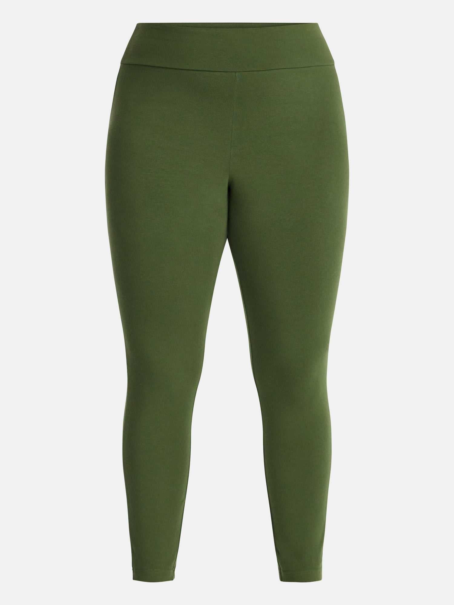Terra & Sky Women's Plus High Waist Full Length Leggings, Sizes 0X-5X