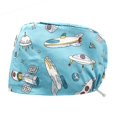 thumbnail image 1 of Scrub Cotton Nurse Hat Adjustable Medical Bouffant Sanitary Cap Cartoon Print Pattern Unisex Dust Proof Beauty Nursing Colorful 07, 1 of 6