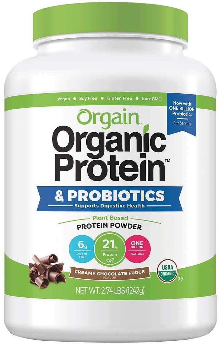 Orgain Organic Plant Based Protein Powder, Vegan, Low Net