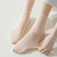 thumbnail image 3 of Seamless Women’s Lightweight Knee-High Cotton Socks for Spring & Autumn - Trendy Fashion Accessory (One Size, 6 Pairs), 3 of 7