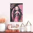 thumbnail image 6 of Kamado Nezuko Canvas Decorative Painting Wall Art Living Room Posters Bedroom Home Decorations 12"X18", 6 of 8