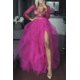thumbnail image 1 of Txlixc Falda estratificada para mujeres, falda de cintura alta, falda de princesa abierta frente a la red de burbujas party a Txlixc moda, 1 of 1