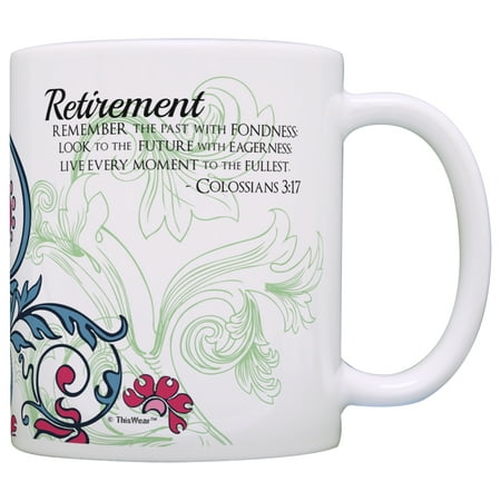 

ThisWear Religious Retirement Gifts for Women Every Moment to Fullest Colossians 3:17 11oz Ceramic Coffee Mug