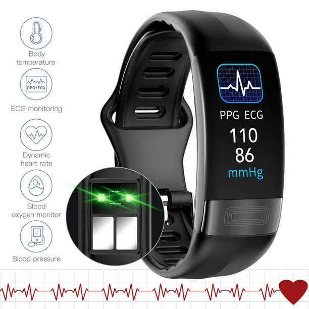 Gwong Electronica P11 Plus Smart Watch Monitoreo de salud multifuncional impermeable 0.96 pulgadas Fitness Tracker Sport Pulsera para Android Walmart en linea