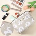 thumbnail image 4 of Bolsas de maquillaje de viaje para mujeres 1 Pc Unique Bargains para viajes de negocios, vacaciones, gimnasio, nylon caqui, 4 of 6