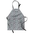 thumbnail image 1 of Fish Apron, Abstract Fishing Theme Watercolor Style Silhouette Species, Unisex Kitchen Bib with Adjustable Neck for Cooking Gardening, Adult Size, Pale Blue White Grey, by Ambesonne, 1 of 4
