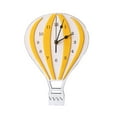thumbnail image 2 of Yesbay Hot Air Balloon Shape Wooden Mute Wall Clock Bedroom Home Decor,Yellow, 2 of 6
