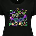 thumbnail image 4 of Inktastic Mardi Gras Masks and Beads Women's Plus Size T-Shirt, 4 of 5