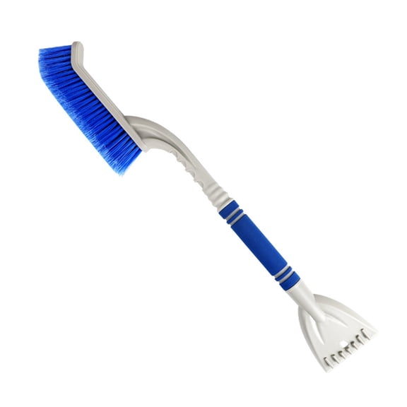 Snow Brush and Ice Scraper 2-in-1, Winter Car Snow Removal Tool, Windshield Scraper for Ice and Frost, Extendable Car Snow Broom with Foam Grip