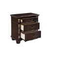 thumbnail image 5 of New Classic Furniture Maximus Solid Wood 3-Drawer Nightstand in Madeira Brown, 5 of 7