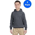thumbnail image 1 of Gildan Sweat à Capuche Mélange Lourd 50/50 pour Jeunes - G185B (Lot de 2), 1 of 1