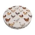 thumbnail image 6 of Uemuo Various Chicken Pattern Round Bar Stool Seat Covers Washable Stool Cushion Slipcover Elastic Bar Chair Covers-, 6 of 7