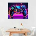 thumbnail image 2 of Nawypu Gaming Wall Art Gamer Room Wall Decor for Boys Modern Gamer Poster for Men Bedroom Colorful Street Pop Artwork Retro Vedio Gamepad Headphone Canvas Picture Kids Playroom Home Decorations, 2 of 4