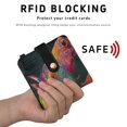 thumbnail image 4 of Small Wallet For Women Bifold Leather Pocket Coin Credit Card Holder With RFID Blocking Horse with Headdress, 4 of 6