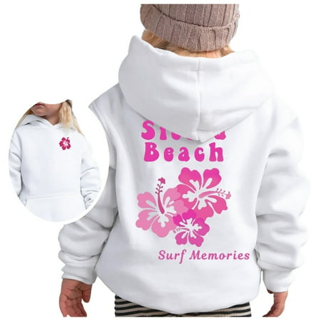 

Toddler Hoodie Letter Graphic Print Pullover Sweatshirt Kids Sweatshirt for Boys and Girls Sweatshirt Hoodie Tops for Teen Girls 2-3 Years