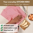 thumbnail image 7 of Native Fab 12 Pack Gingham Check Plaid Kitchen Towel - Soft Cotton - Washcloths - 16x26 - Red, 7 of 7