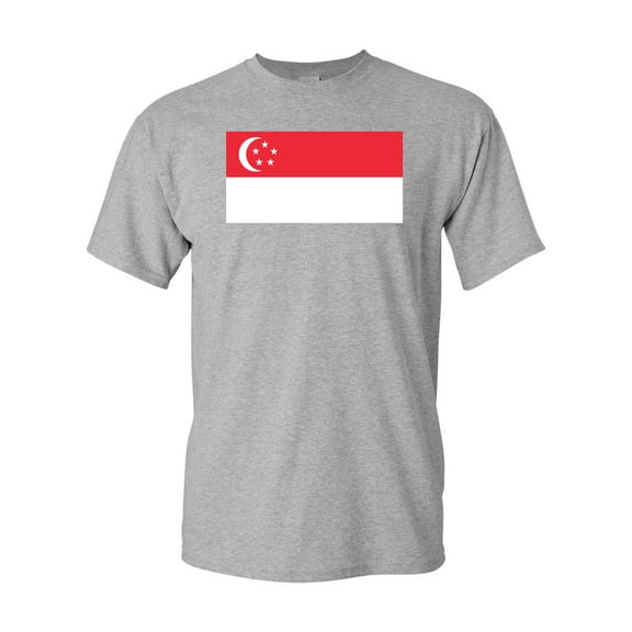 Singapore Country Flag Adult DT T-Shirt Tee