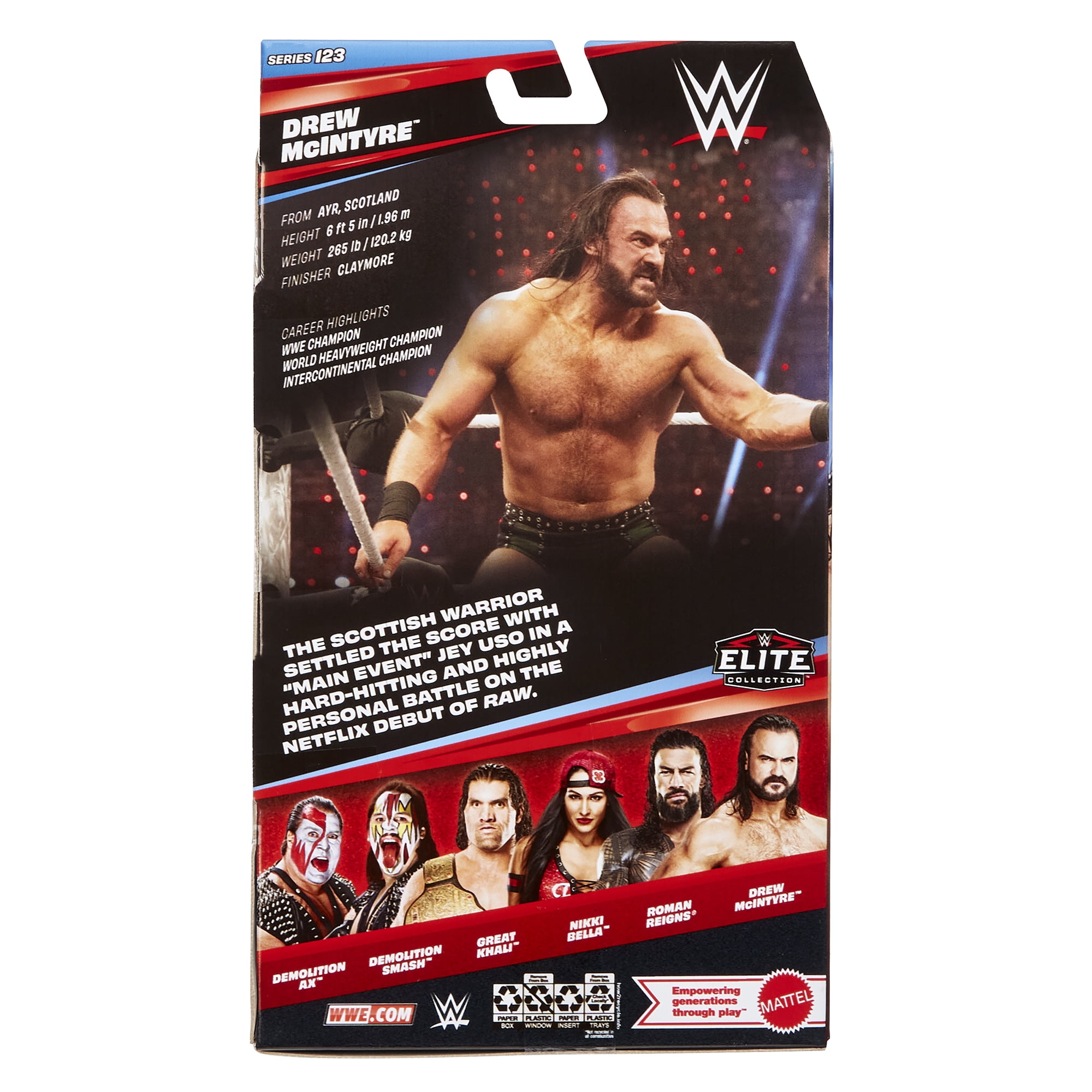 Drew McIntyre - WWE Elite 123 Mattel WWE Toy Wrestling Action Figure