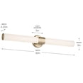 thumbnail image 2 of 55193CPZLED Kichler Lighting Sashi - 39W 1 LED Large Linear Bath Vanity-5 Inch Tall and 32 Inch Wide-Champagne Bronze Finish, 2 of 5