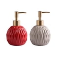 thumbnail image 1 of Dispensador de jabón portátil reutilizable de 2 piezas para baño doméstico rojo caqui, 1 of 9