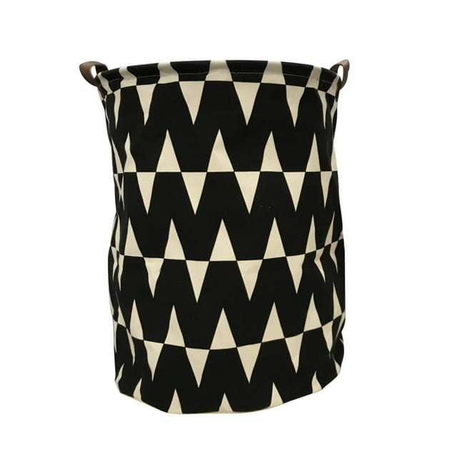 Fiudx Cesto de Ropa Sucia Plegable de Lona, Portátil con Asas, Gran Capacidad para Ropa, Juguetes y Toallas, Ideal para El Baño, Dormitorio, Guardería, 40 X 50 Cm.
