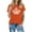 Y534 Orange, variant on Angala Womens Top Crew Neck Short Sleeve Graphic Print Blouse Summer Soft Comfy Fashion Versatile Ladies Shirts Size L Black