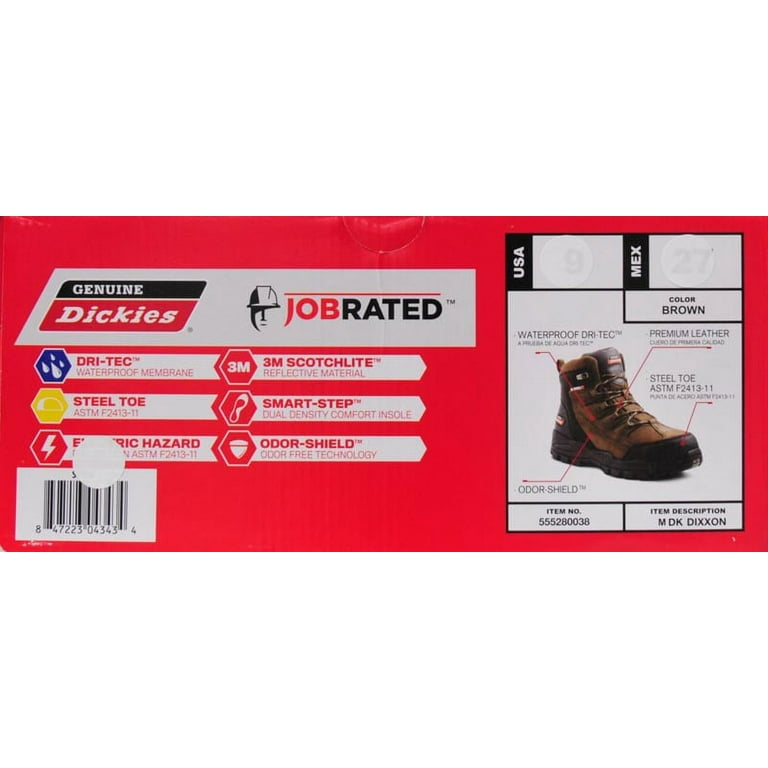 Genuine dickies men's jobrated brawn waterproof work boot sales