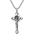 thumbnail image 1 of Fiudx Collar de Acero Inoxidable Contaminantes Cruz de Fe, Joyería Duradera para Hombre, Regalo de Cumpleaños o Navidad, Inspiración Religiosa, Envío a Todo Mundo Incluido., 1 of 2