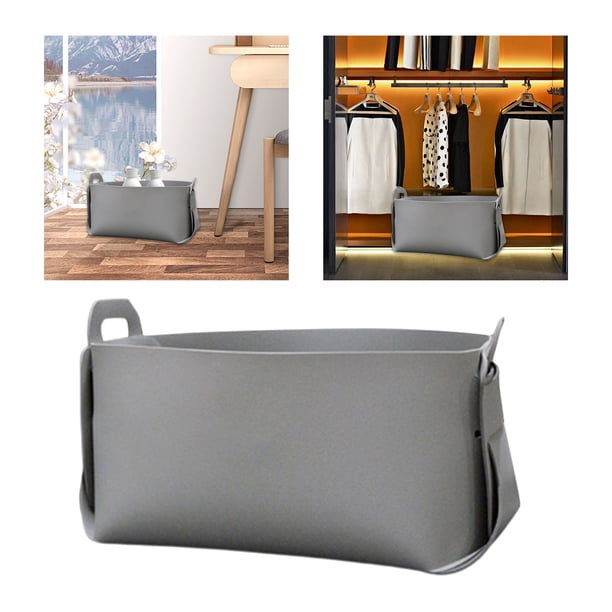 Caja Del Hogar de Cesta Del Organizador Del Maquilje Del Viaje Del Almacenamiento Del Tenedor Cosmético Plegable - Gris Macarena organizador de escritorio