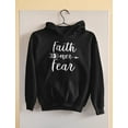 thumbnail image 5 of Tstars Womens Christian Shirts Christian Clothes Faith Over Fear Christian Clothes for Ladies Following Jesus Faith Shirts Christian Outfits Jesus Clothing Women Birthday Hoodie, 5 of 6