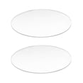 thumbnail image 1 of 2X Transparent 3mm d'Épaisseur Miroir Acrylique Disque Rond Diamètre: 70mm, 1 of 4