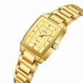 thumbnail image 3 of Square Watches for Women, Women's Wristwatches, Ladies Waterproof Stainless Steel Analog Small Dainty Gold Watch for Women, 3 of 7