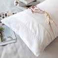 thumbnail image 1 of Fundas de almohada RANZNAZ, encaje blanco, 100% algodón, tamaño estándar, juego de 2, 1 of 7
