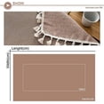 thumbnail image 5 of Namzi 1 Piece Dust Resistant Tablecloth 140*220cm Modern Farmhouse Kitchen Dining Cover, Boho Table Decor with Cotton Linen Blend,Brown, 5 of 5
